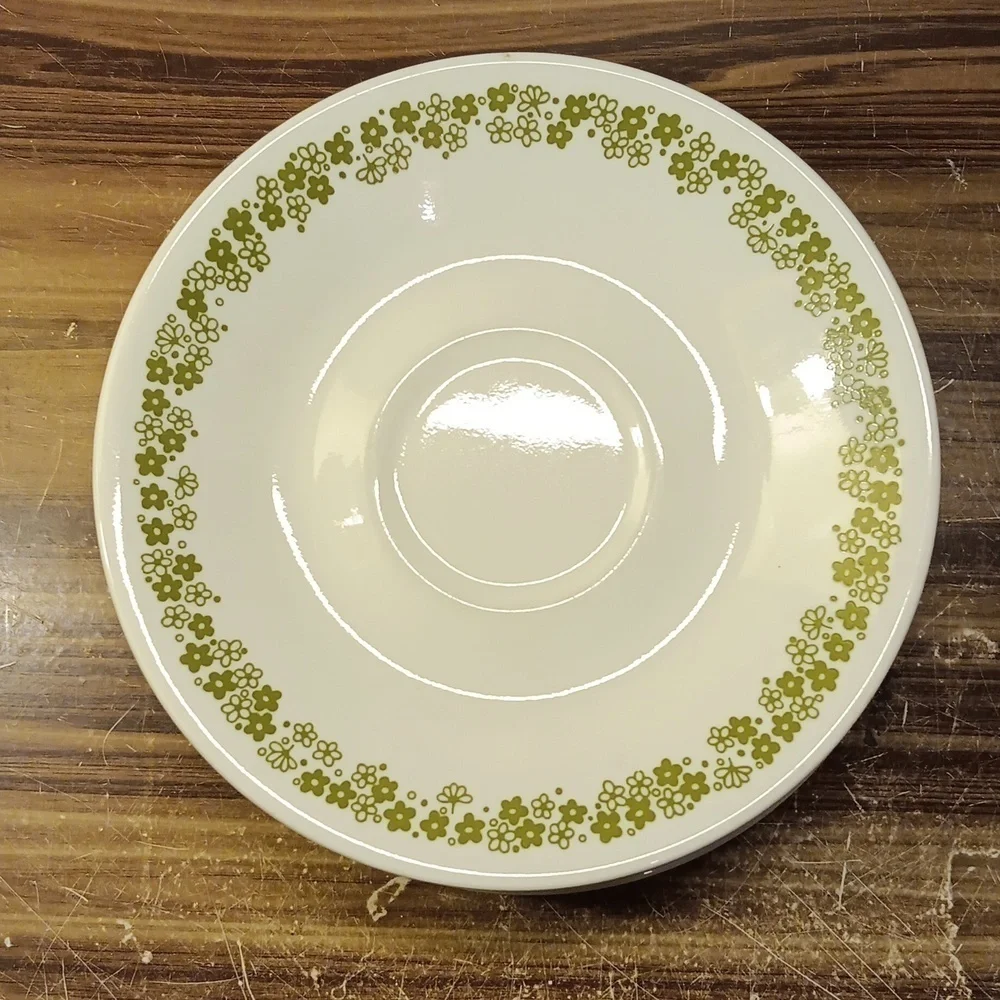 Vintage Corelle by Corning Soring Blossom saucers set of 11
